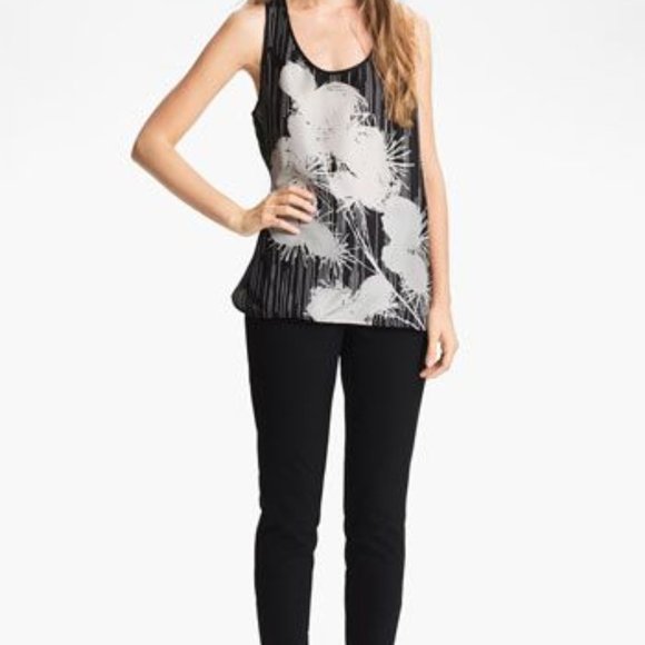 Miss Wu Silk Designer Tank-Like New Size 2 - Picture 2 of 9